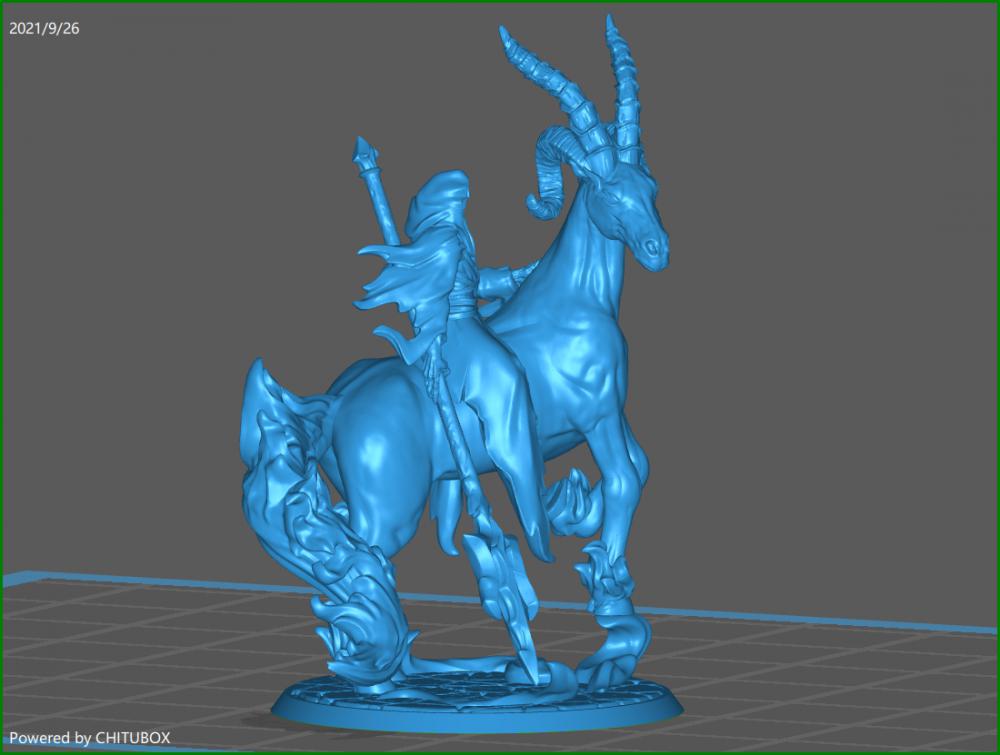 手持长矛的戒灵3D打印模型