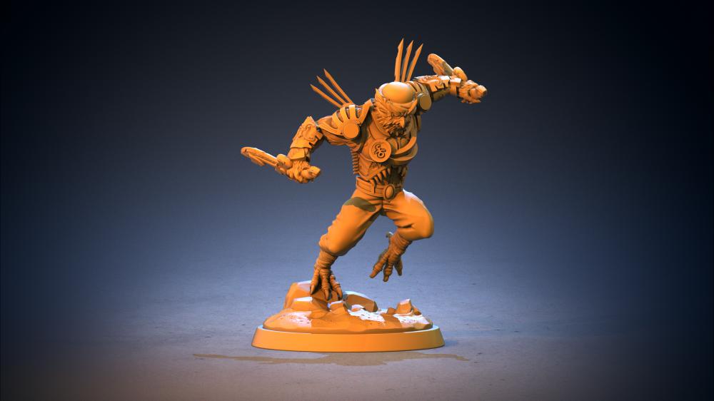 一千零一夜 部落战士3D打印模型