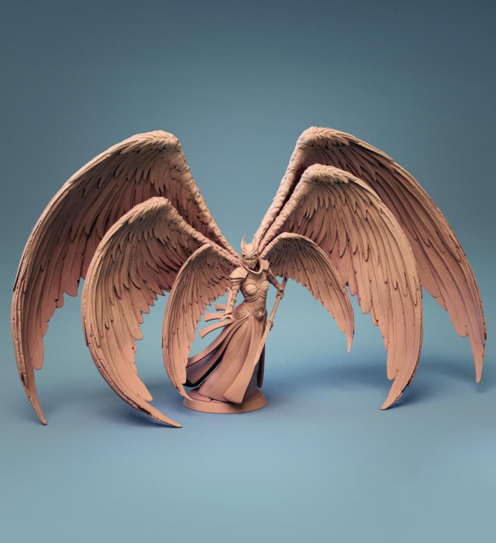 六翼大天使3D打印模型