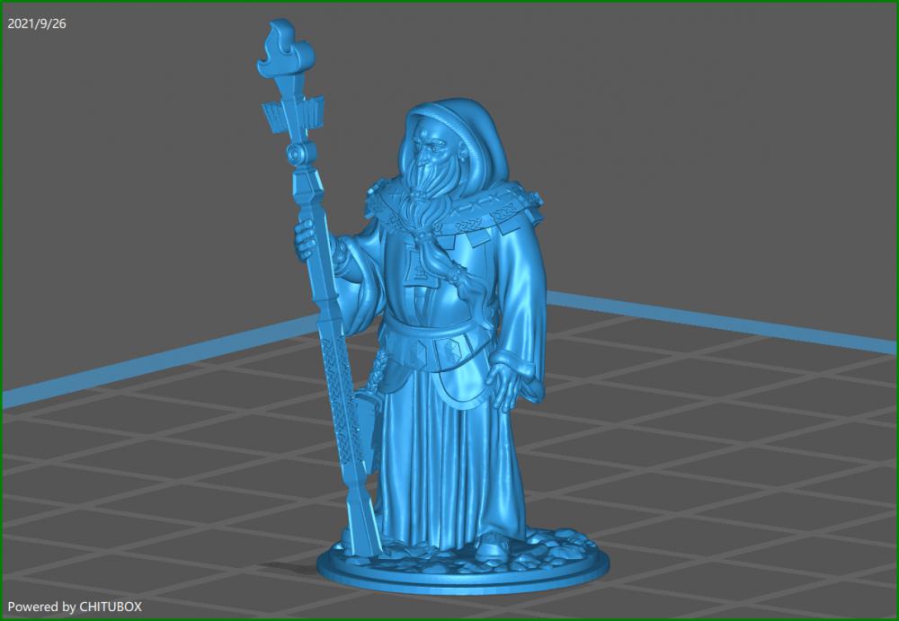 矮人牧师3D打印模型