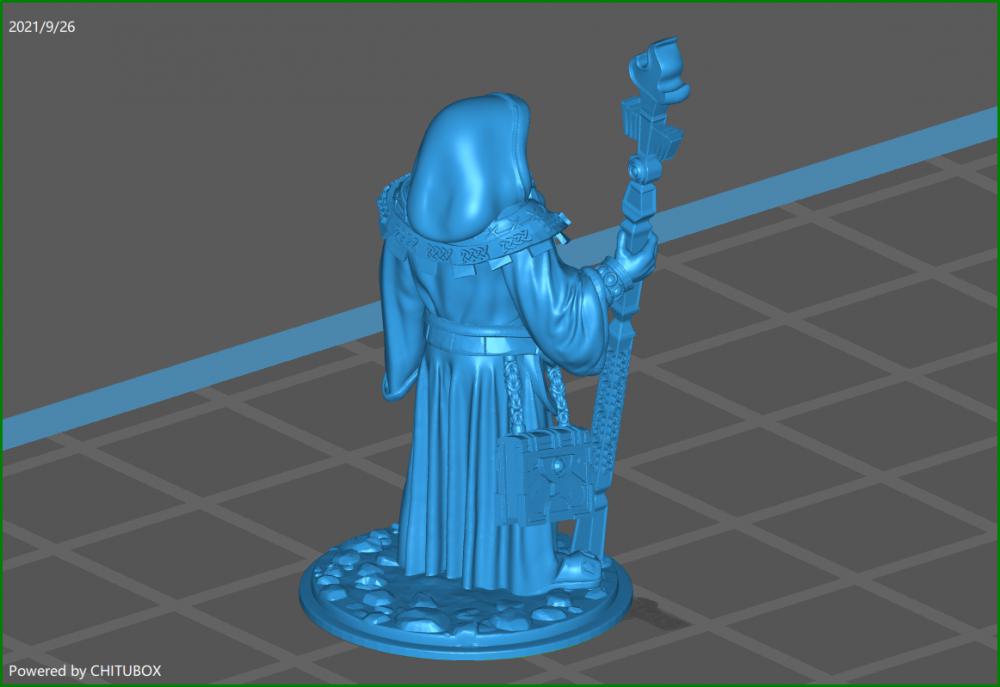 矮人牧师3D打印模型