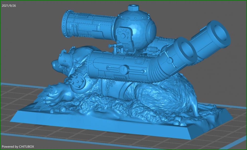 武装鼹鼠3D打印模型