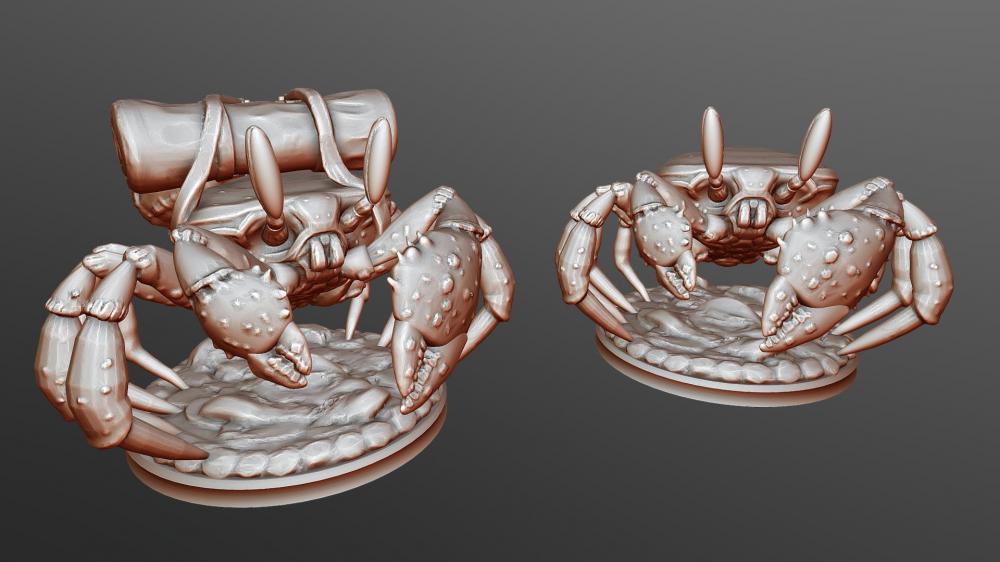 旅行螃蟹3D打印模型