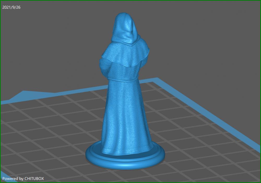 麻布僧侣3D打印模型