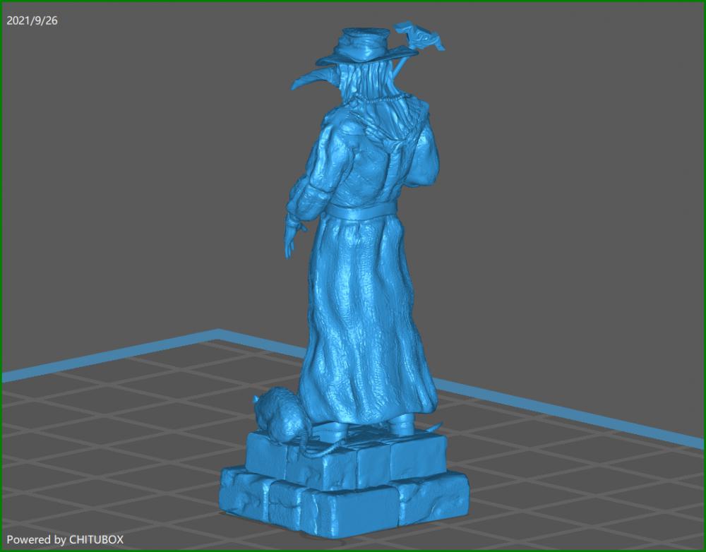 瘟疫医生3D打印模型