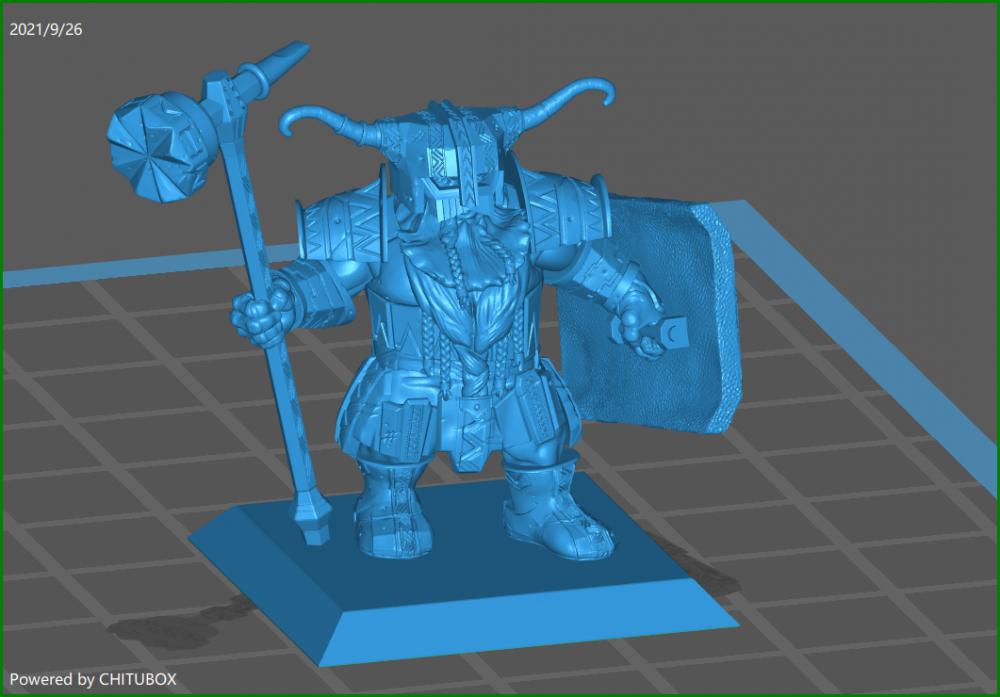 矮人战士3D打印模型