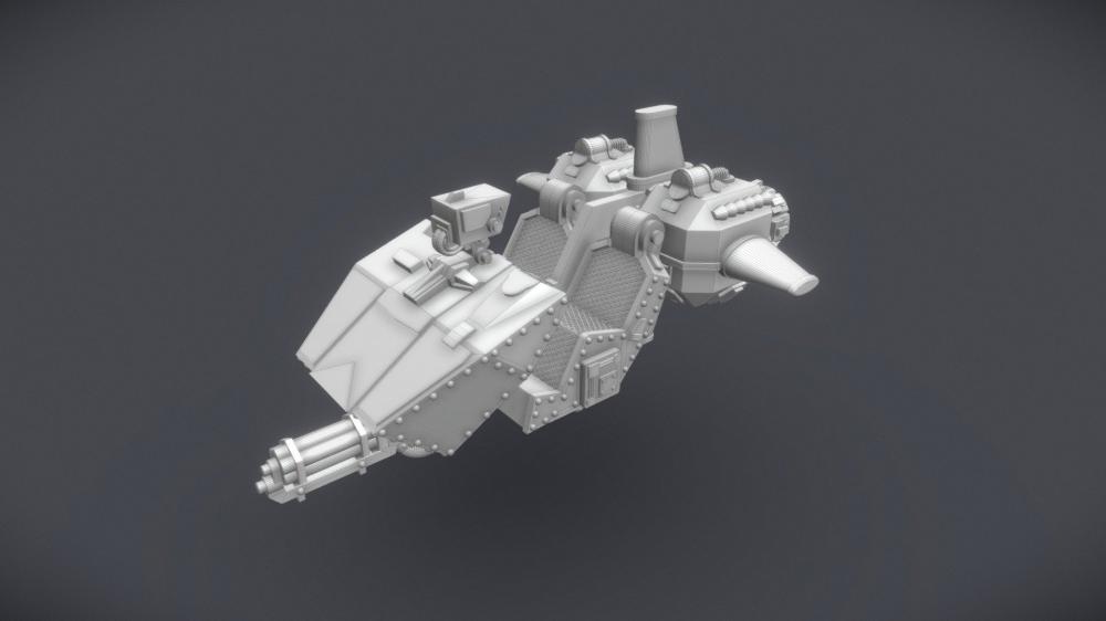 战锤40k兰德速攻艇3D打印模型