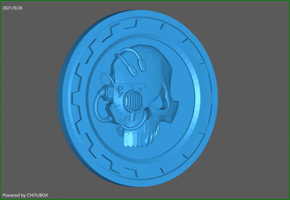 战锤40k机械教徽章3D打印模型