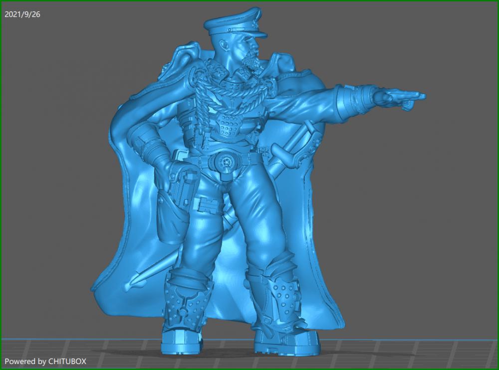 战地指挥官3D打印模型