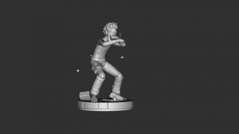 李洛克 火影忍者3D打印模型