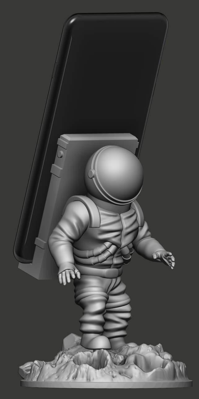 宇航员手机支架3D打印模型