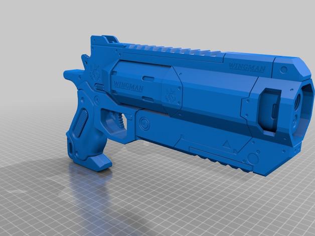 顶点传奇僚机枪3D打印模型