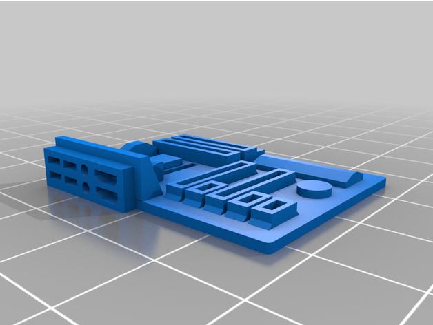 1/10比例微型电脑(带内部组件)3D打印模型