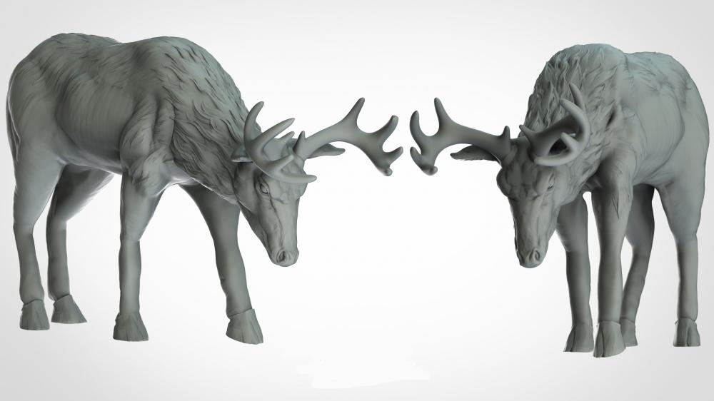 动物系列 鹿3D打印模型