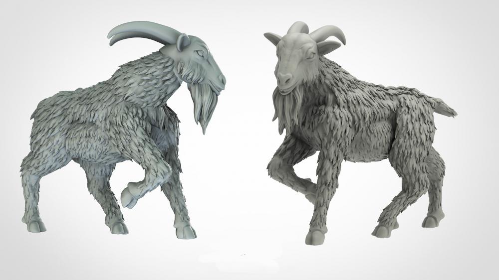 动物系列 山羊3D打印模型