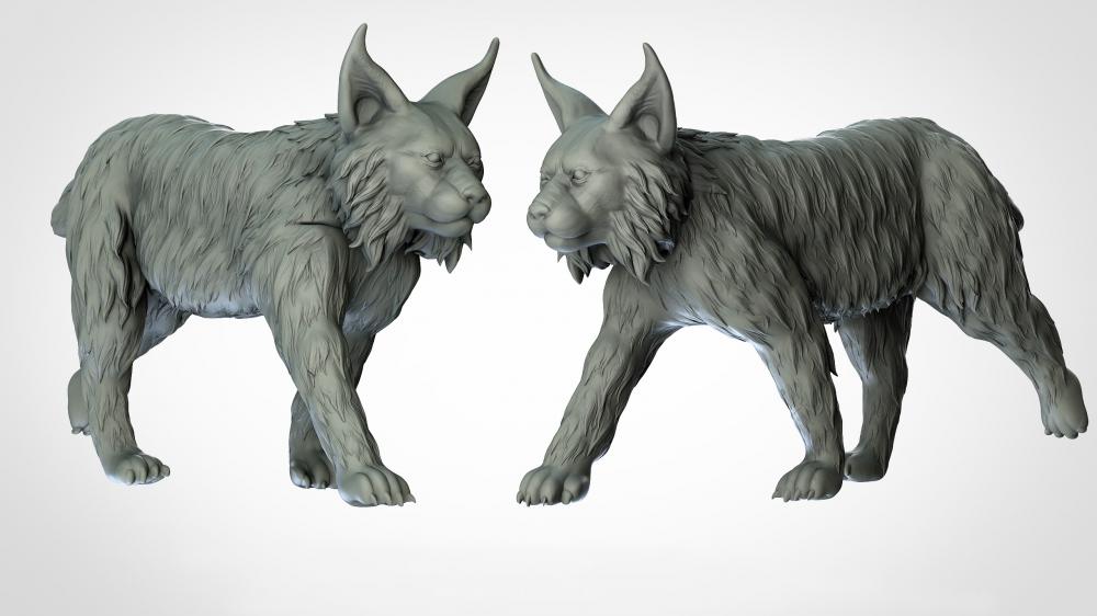 动物系列 猞猁3D打印模型