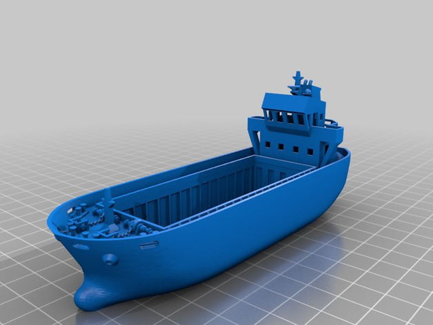 集装箱货船3d打印模型