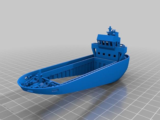 集装箱货船3D打印模型