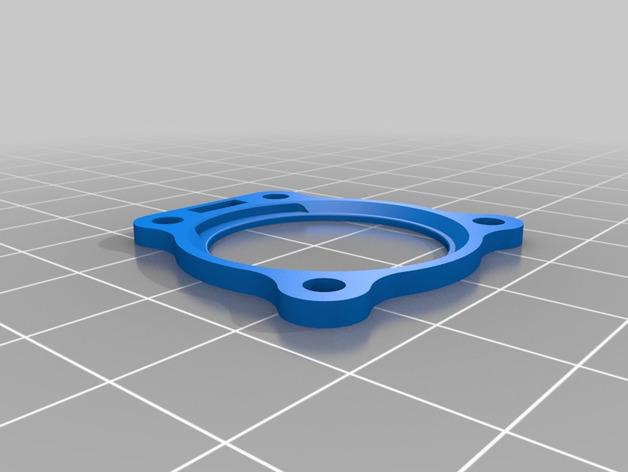 气球动力径向发动机3D打印模型