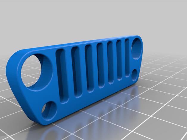 吉普牧马人- 52部分完全可打印3D打印模型
