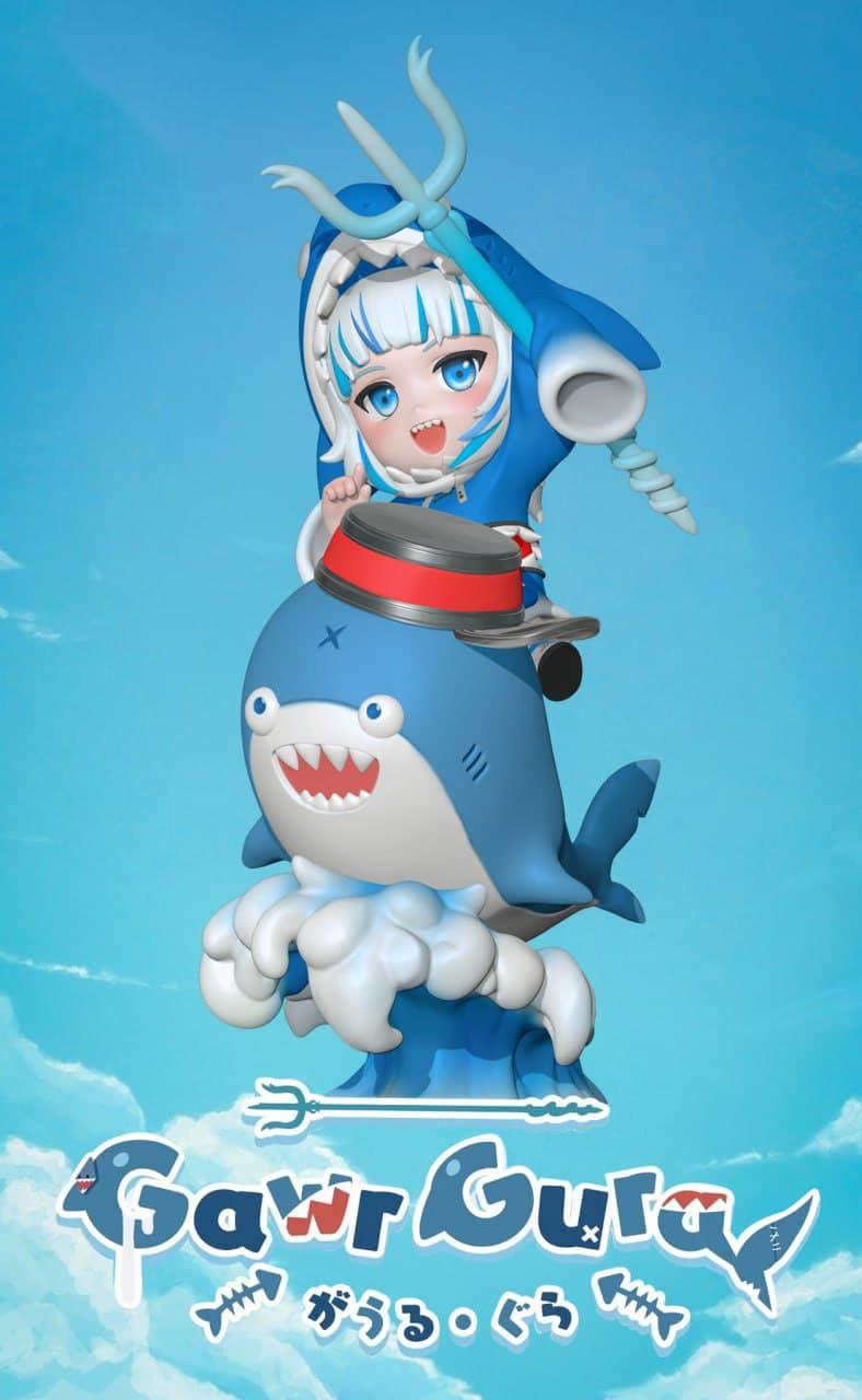 鲨鱼娘 噶呜·古拉3D打印模型