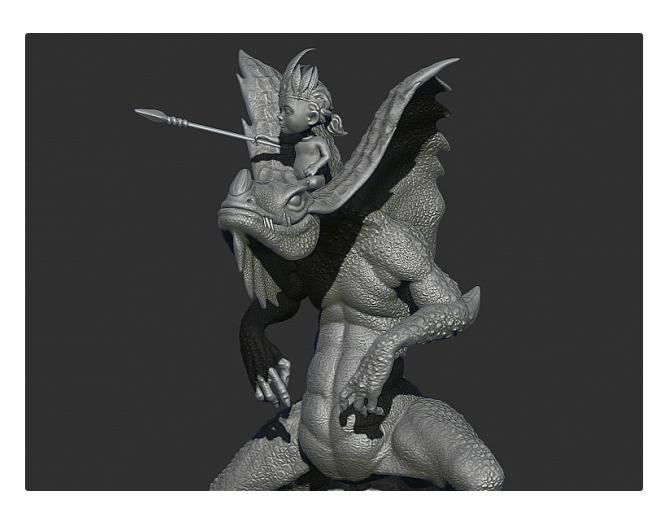 蜥蜴骑士3D打印模型
