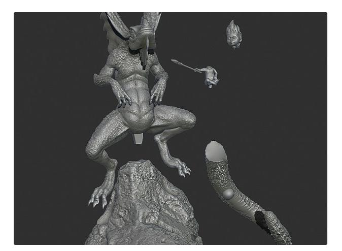 蜥蜴骑士3D打印模型