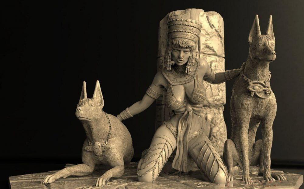 埃及女法老3D打印模型