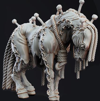 木偶戏系列 木偶马3D打印模型