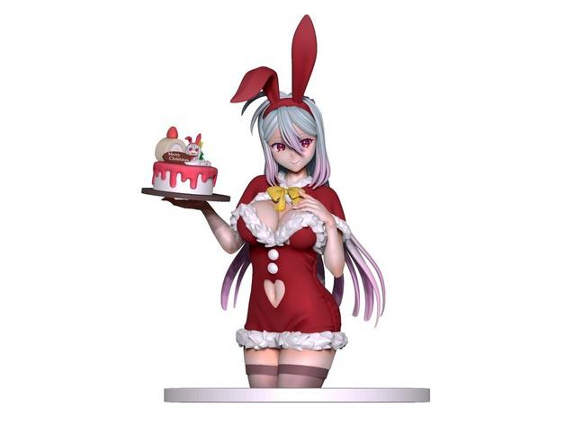 圣诞兔女郎3D打印模型