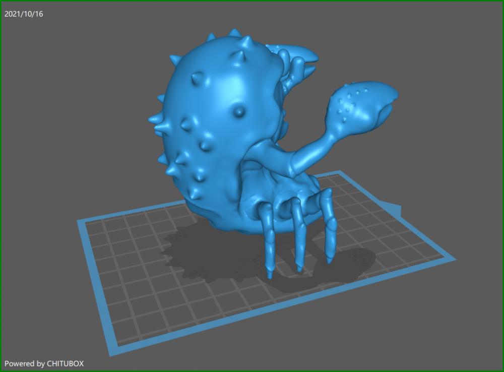 合金弹头敌人螃蟹人3D打印模型