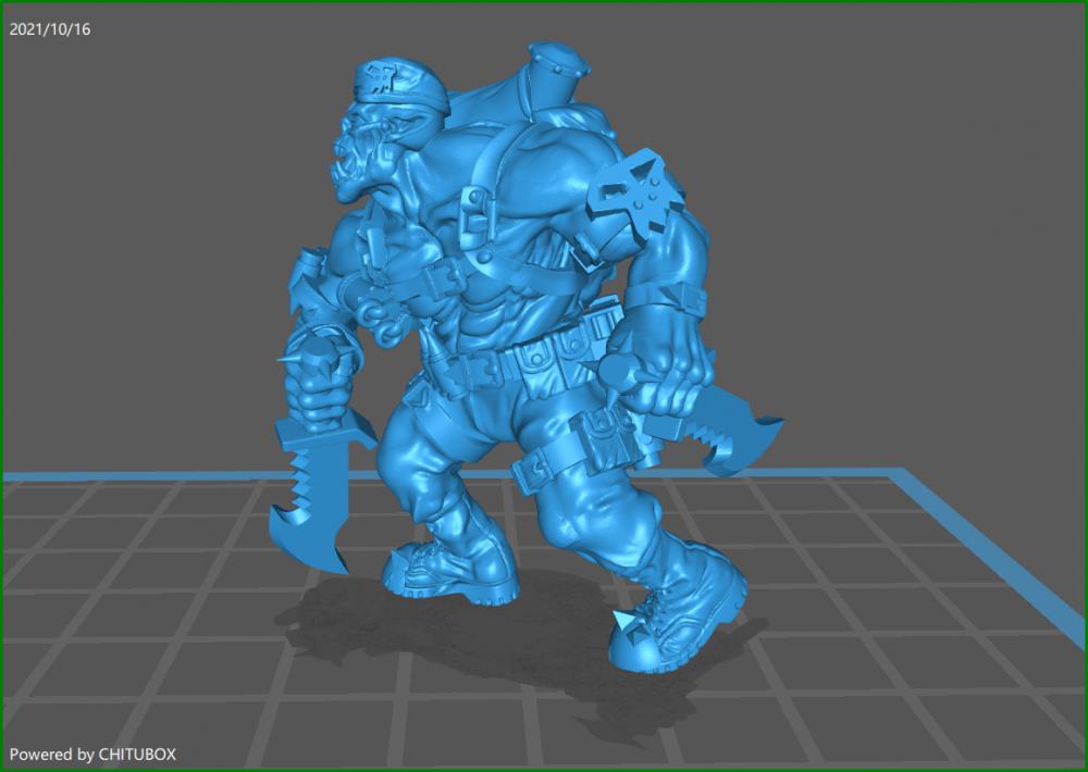 战锤40k兽人战士3D打印模型