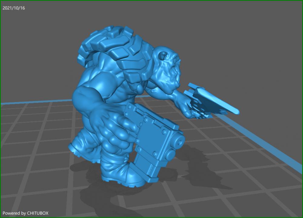 战锤40k兽人战士3D打印模型