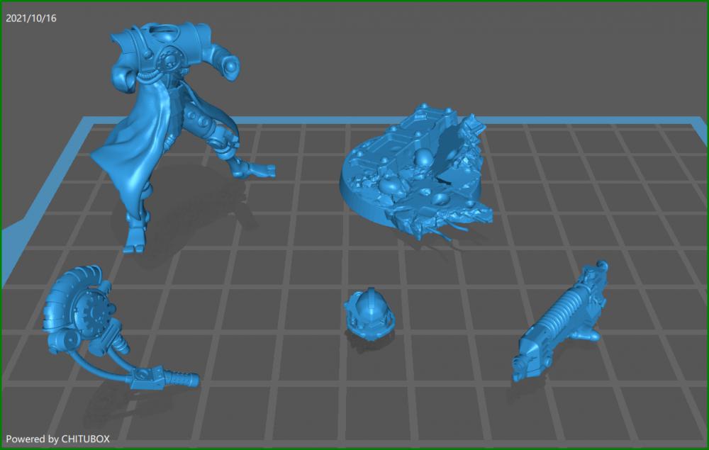 战锤40k机械教护教军先锋3D打印模型
