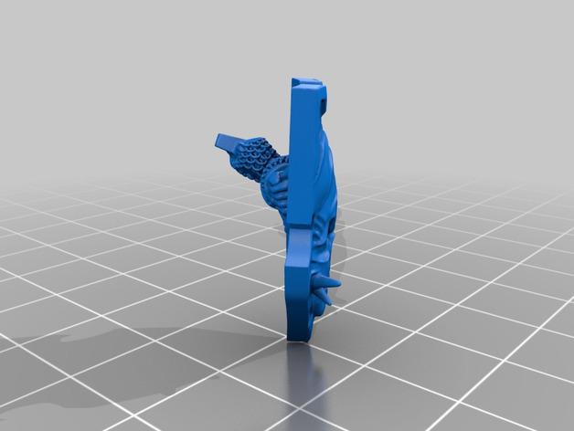 手持剑盾的战士3D打印模型