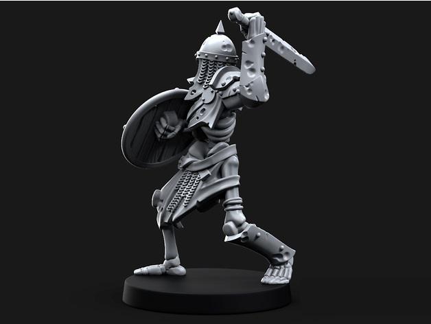 DND棋子骷髅战士3D打印模型