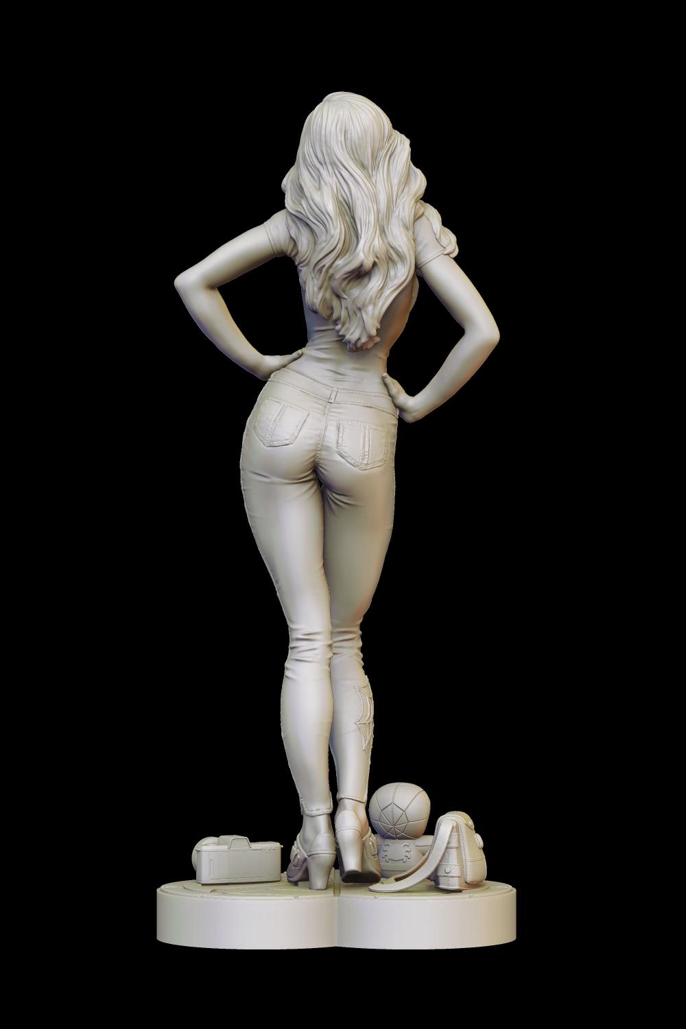 蜘蛛侠的女友 玛丽简3D打印模型