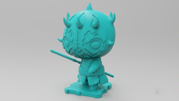 星球大战 达斯·摩尔 Q版3D打印模型