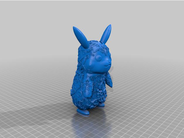 皮卡丘 花纹版3D打印模型