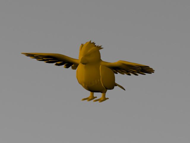 精灵宝可梦口袋妖怪波波鸟3D打印模型