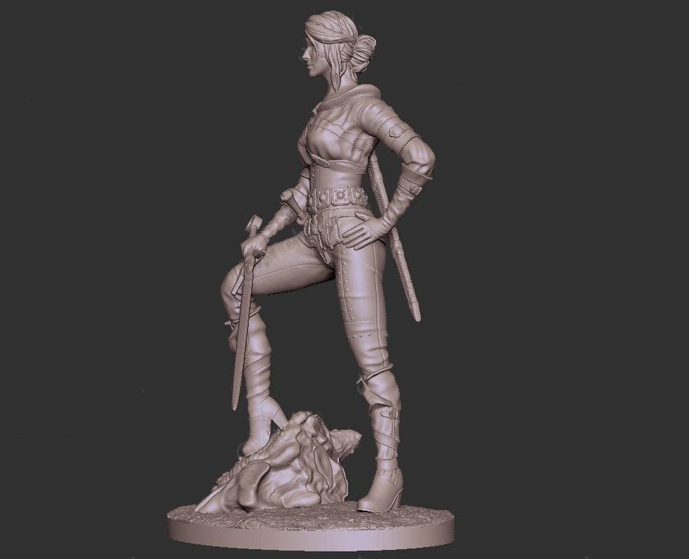 巫师3 希里战斗版3D打印模型
