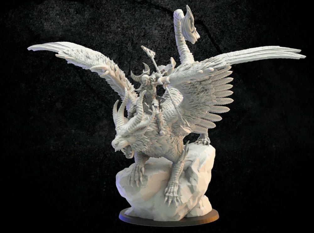 战锤 黑暗精灵兽王3D打印模型