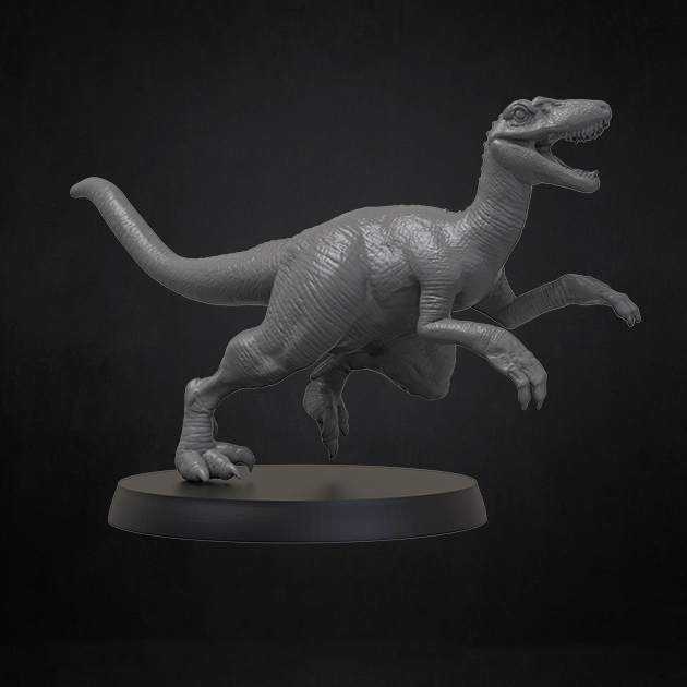 恐龙 伶盗龙3d打印模型