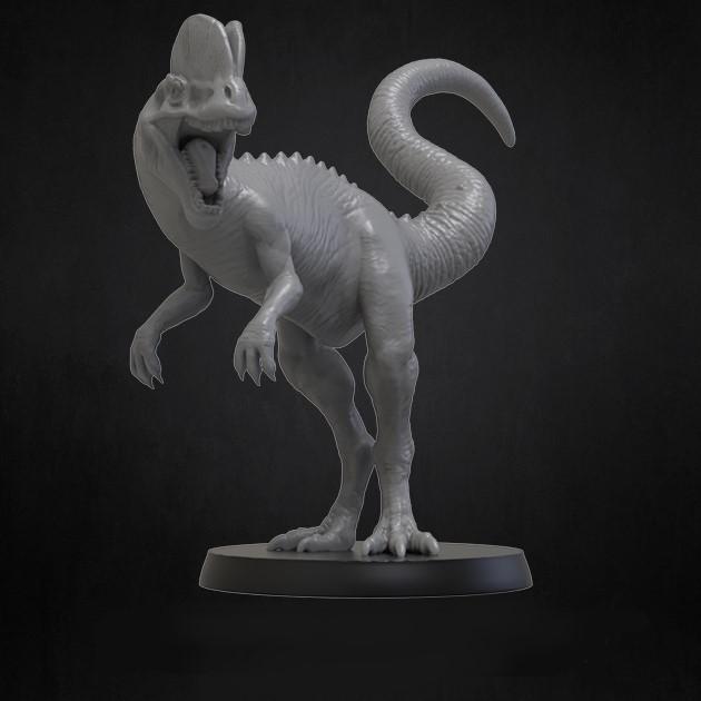 恐龙 双嵴龙3D打印模型