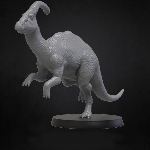 恐龙 副栉龙3D打印模型