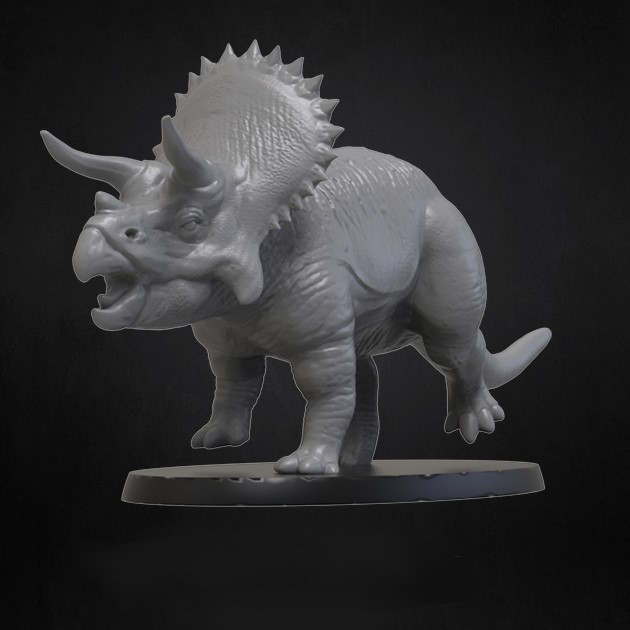 恐龙 三角龙3D打印模型