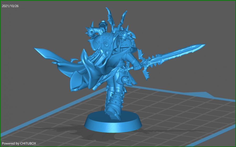 战锤40k混沌星际战士3D打印模型