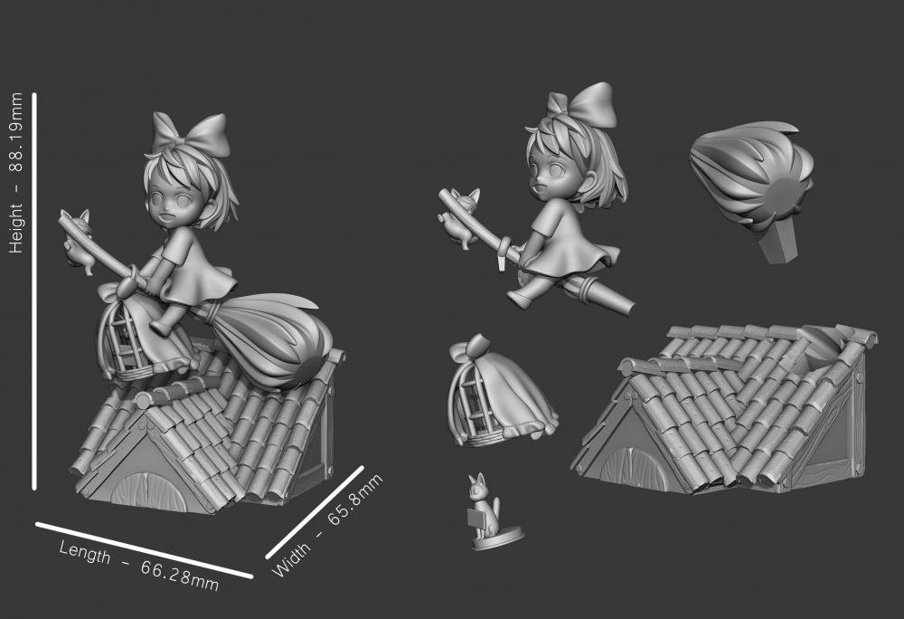 魔法少女 琪琪3D打印模型