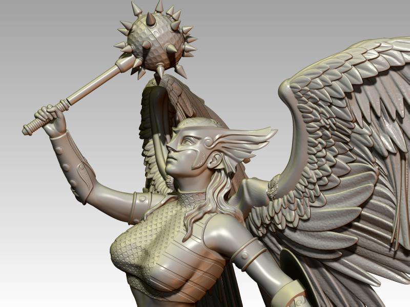 DC 鹰女 战斗版3D打印模型