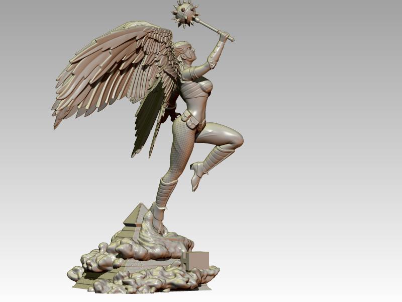 DC 鹰女 战斗版3D打印模型